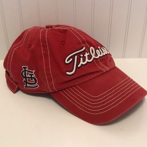 Red Titlest St Louis Cardinals adjustable ballcap